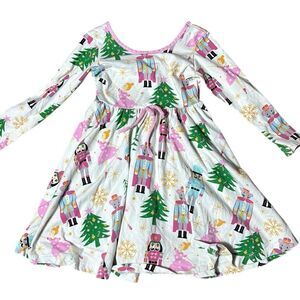 Eleanor rose girls joy dress nutcracker knit twirl long sleeve 6-7 years